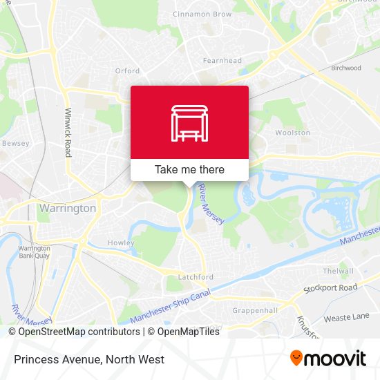 Princess Avenue map