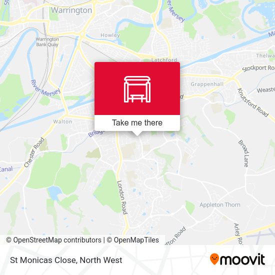 St Monicas Close map