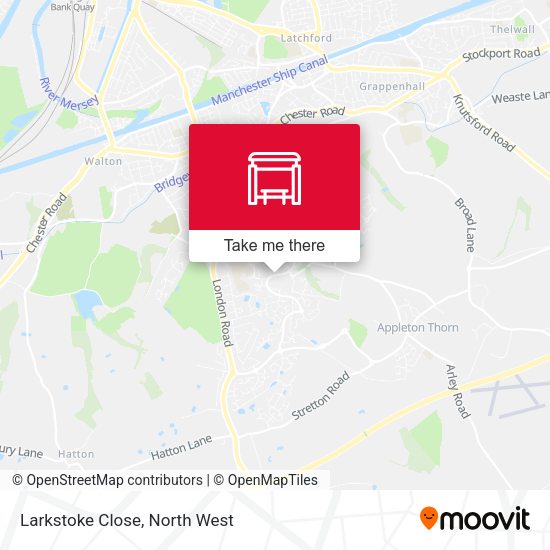 Larkstoke Close map