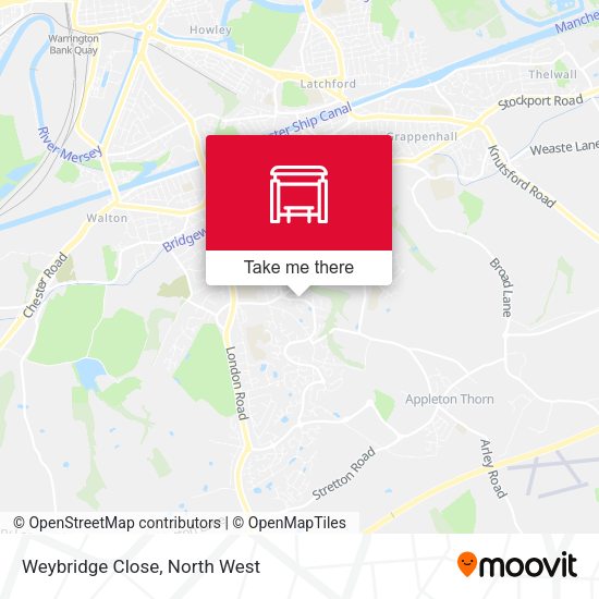 Weybridge Close map