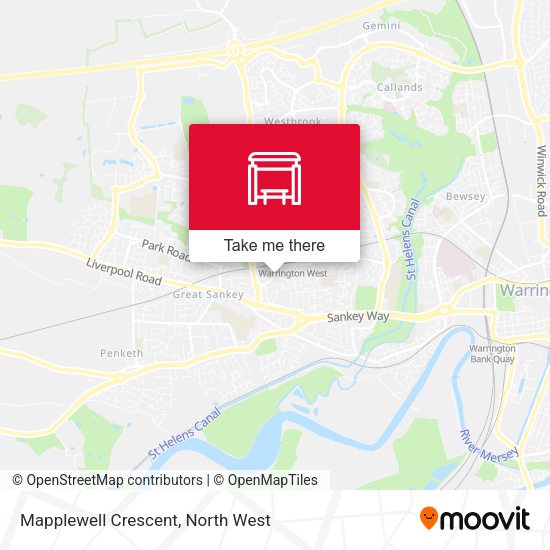 Mapplewell Crescent map