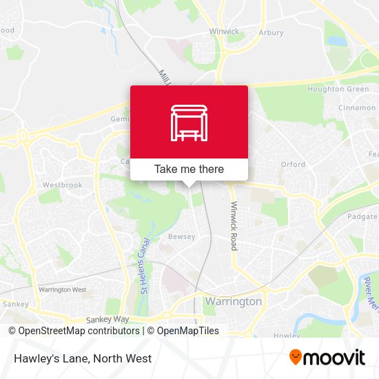 Hawley's Lane map