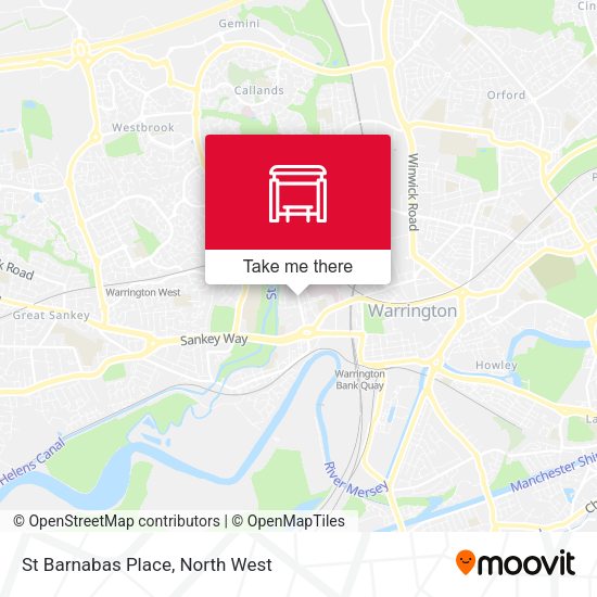 St Barnabas Place map