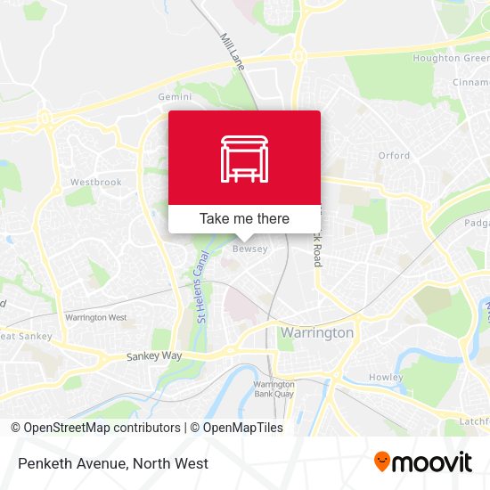 Penketh Avenue map