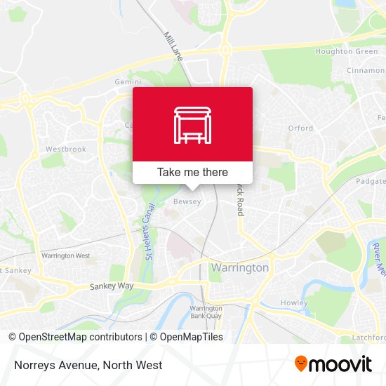 Norreys Avenue map