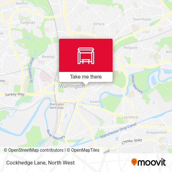 Cockhedge Lane map