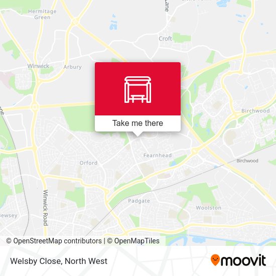 Welsby Close map