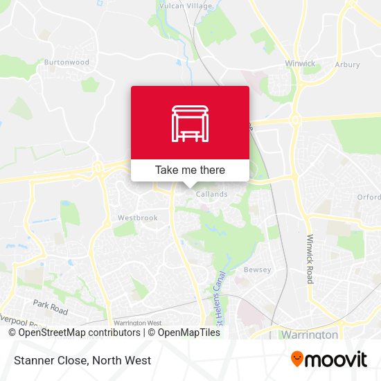 Stanner Close map