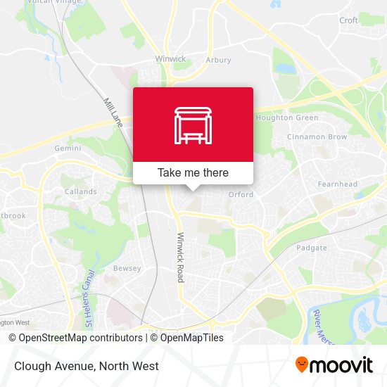 Clough Avenue map