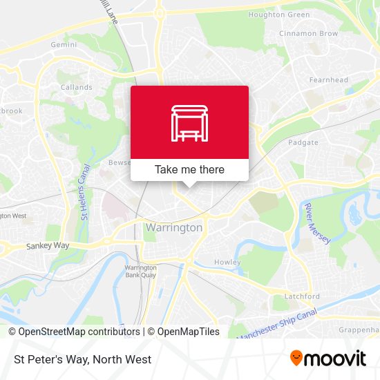 St Peter's Way map