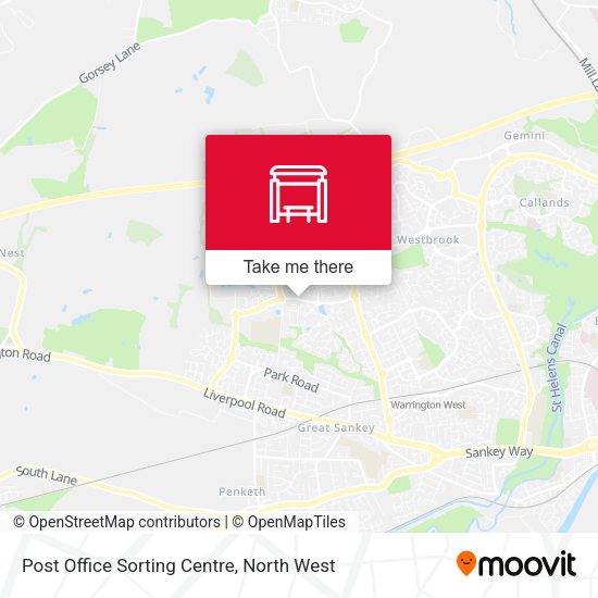 Post Office Sorting Centre map