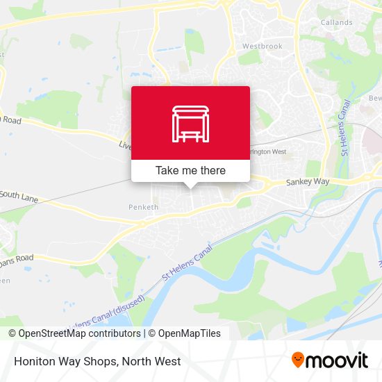 Honiton Way Shops map