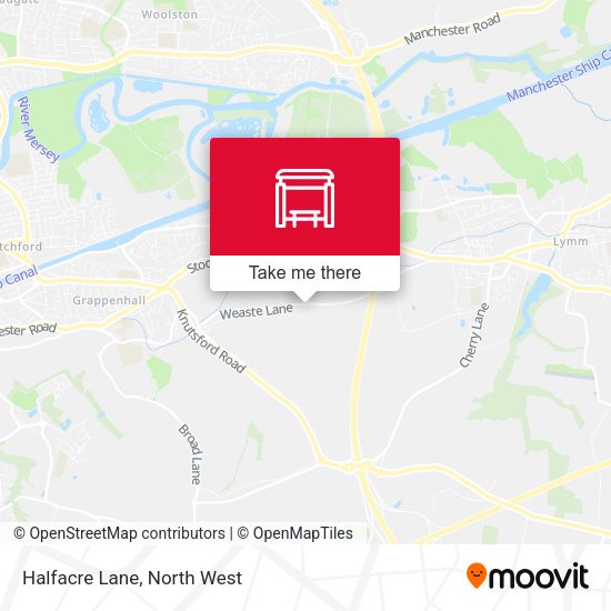 Halfacre Lane map