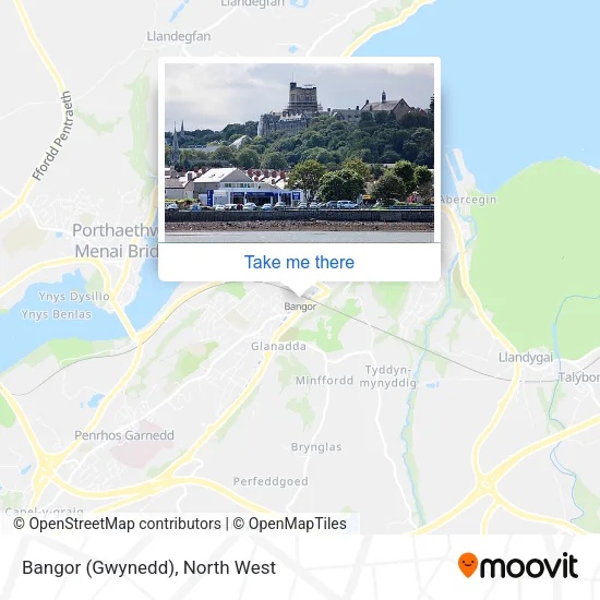 Bangor (Gwynedd) map