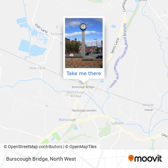 Burscough Bridge map