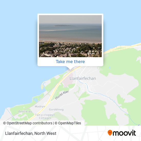 Llanfairfechan map