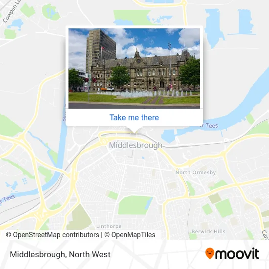 Middlesbrough map