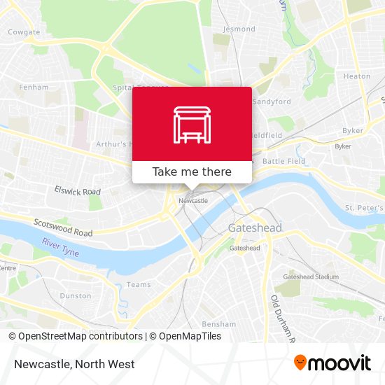 Newcastle map