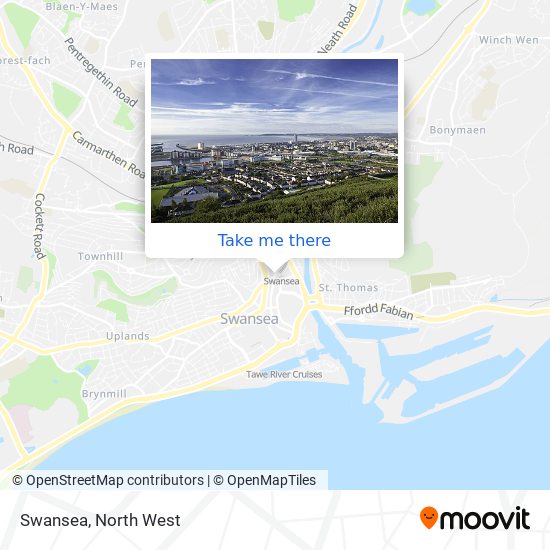 Swansea map