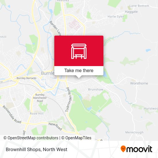 Brownhill Shops map