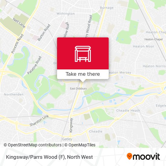Kingsway/Parrs Wood (F) map