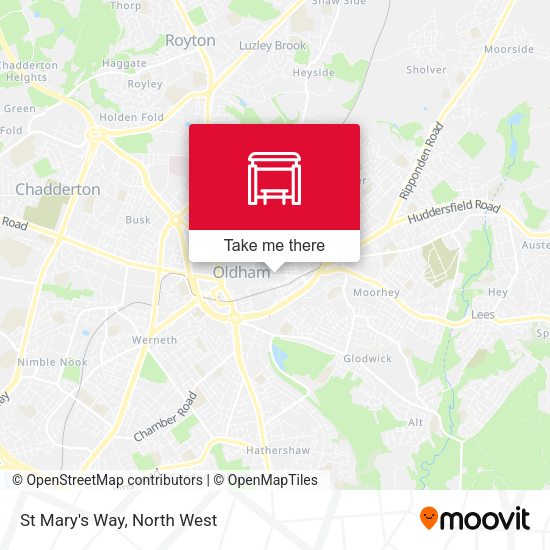 St Mary's Way map