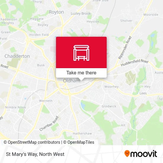 St Mary's Way map