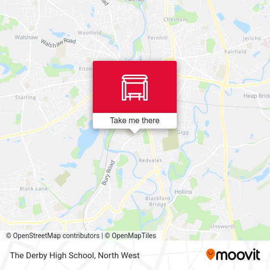 The Derby High School map