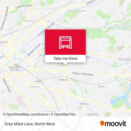 Grey Mare Lane map