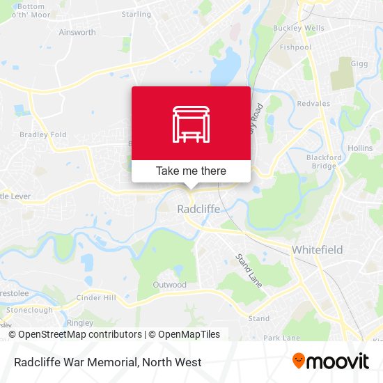 Radcliffe War Memorial map