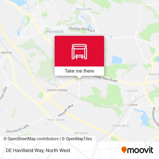 DE Havilland Way map