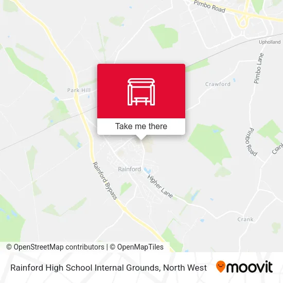 Rainford High School Internal Grounds map