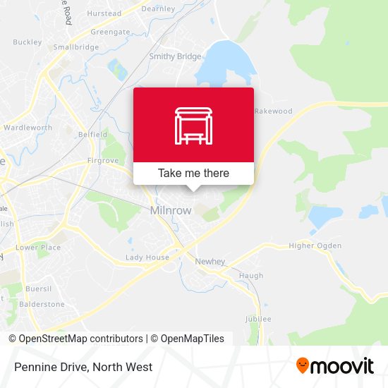 Pennine Drive map