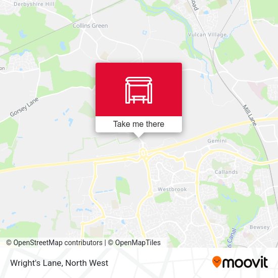 Wright's Lane map
