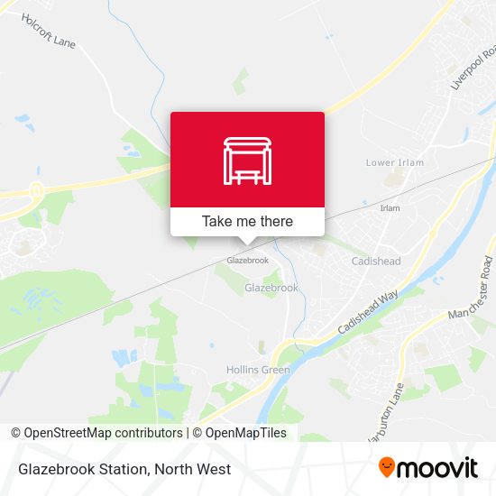Glazebrook Station map
