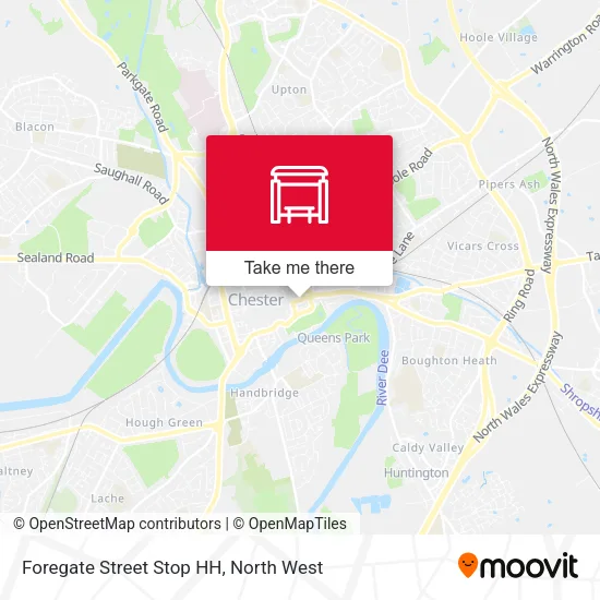 Foregate Street Stop HH map