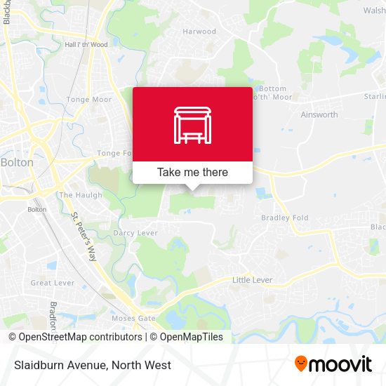 Slaidburn Avenue map