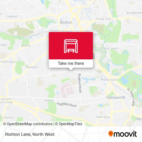Rishton Lane map