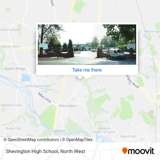 Shevington High School map