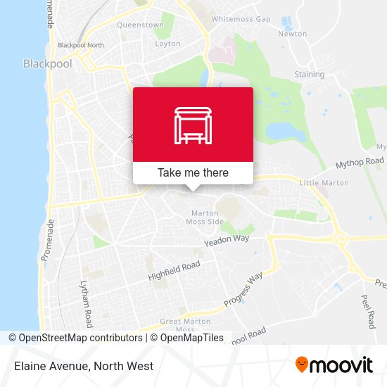 Elaine Avenue map