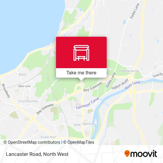 Lancaster Road map