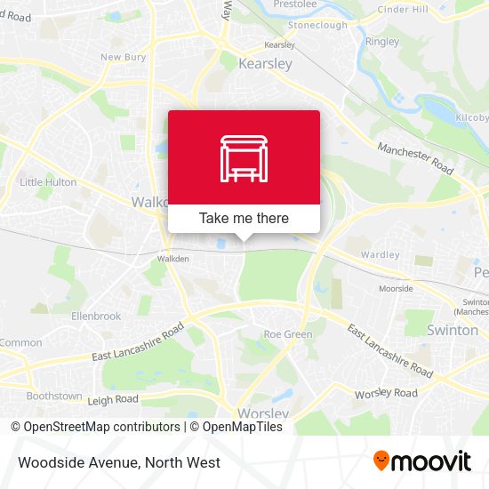 Woodside Avenue map