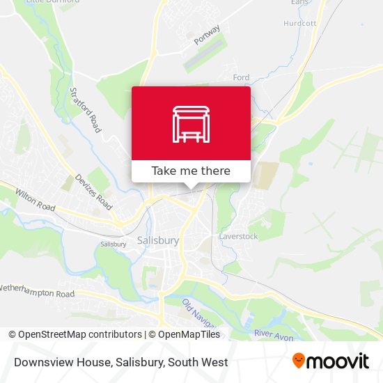 Downsview House, Salisbury map