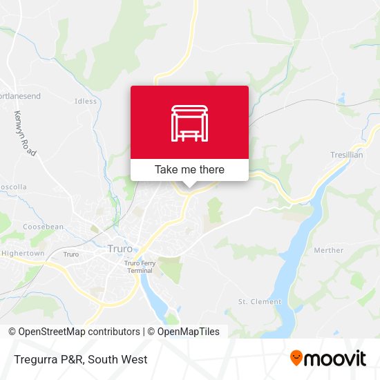 Tregurra P&R map