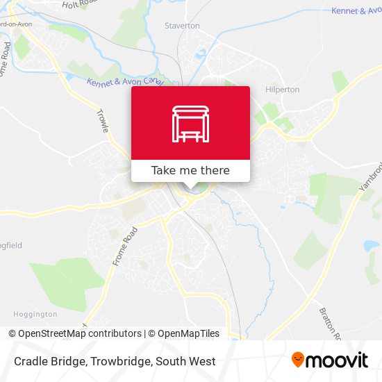 Cradle Bridge, Trowbridge map