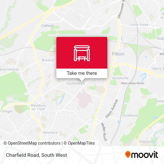 Charfield Road map