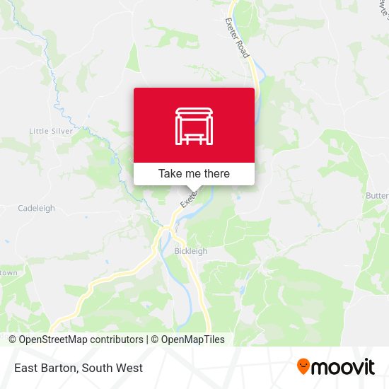 East Barton map