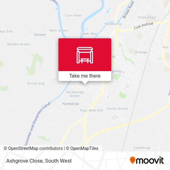 Ashgrove Close map