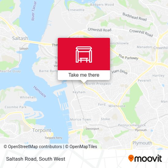 Saltash Road map