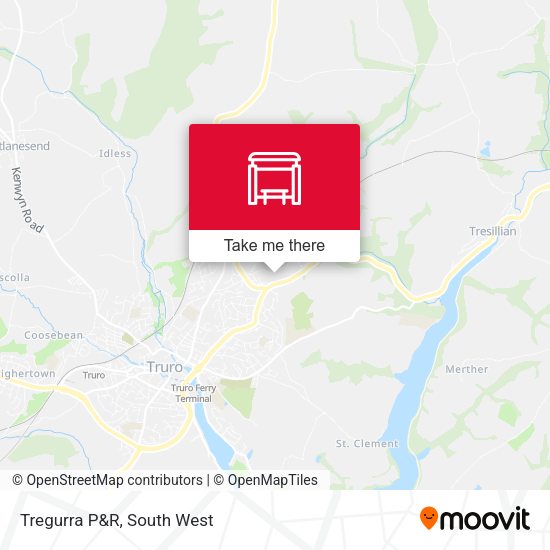 Tregurra P&R map